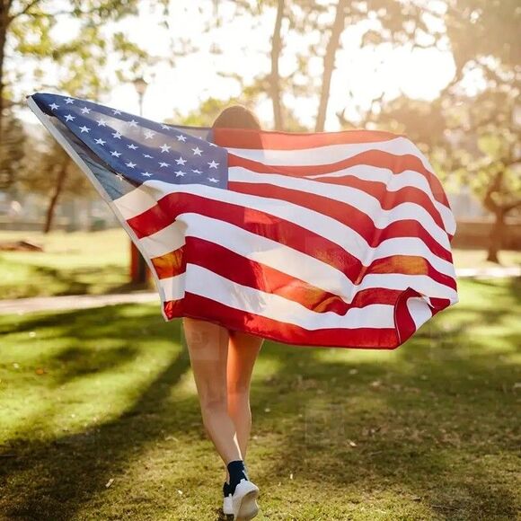 US American Flag 3x5 Heavy Duty Embroidered USA Flag Nylon NEW - Picture 6 of 8